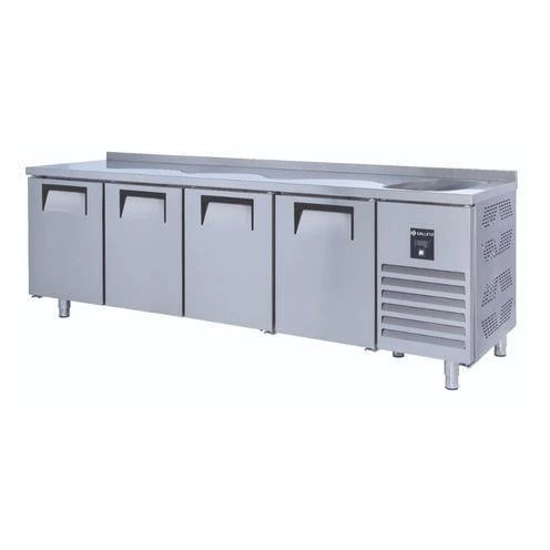 Iceinox Tezgah Tip Gn Buzdolabı 4 Kapılı Evyeli