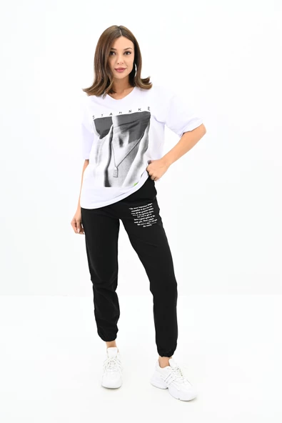 Kadın Resim Baskılı Eşofman Takımı  3318-22 - 8