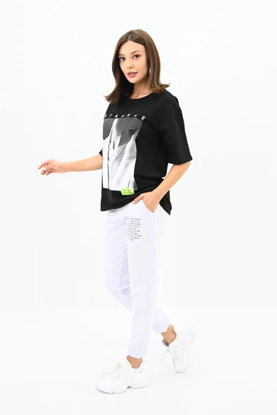 Kadın Resim Baskılı Eşofman Takımı  3318-22 - 4