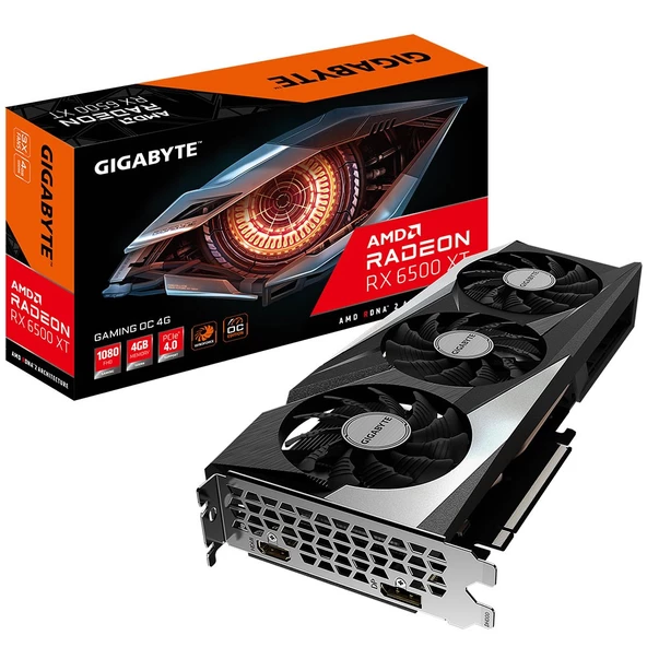 GIGABYTE RADEON RX 6500 XT GAMING OC 4G 4GB GDDR6 64Bit AMD Ekran Kartı - Resim 6