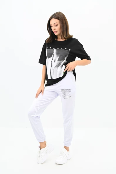 Kadın Resim Baskılı Eşofman Takımı  3318-22 - 3