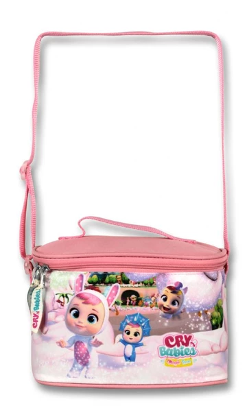 Cry Babies Tavşan Kulaklar Isı Yalıtımlı Beslenme Çantası Ve Kalemlik Seti - Pembe - Kız Çocuk - Resim 2