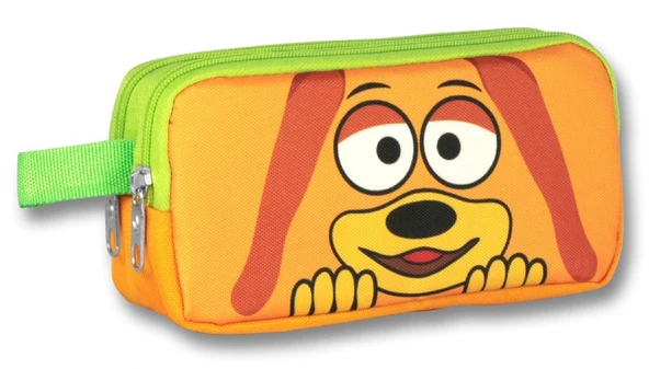 Cennec Sevimli Köpek Erkek Çocuk Isı Yalıtımlı Beslenme Çantası Ve Kalemlik Seti - Sarı - Resim 3