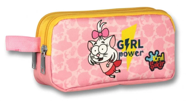 Kral Şakir Girl Power Isı Yalıtımlı Beslenme Çantası Ve Kalemlik Seti - Pembe - Kız Çocuk - Resim 3