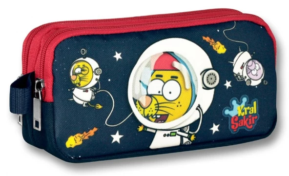 Kral Şakir 3 Boyutlu Astronot İlkokul Çantası Ve Kalemlik Seti - Resim 3
