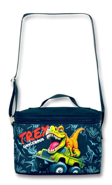 Cennec Trex Erkek Çocuk Lacivert/Mavi İlkokul Sırt Çantası ve Beslenme Çantası Seti - Resim 3