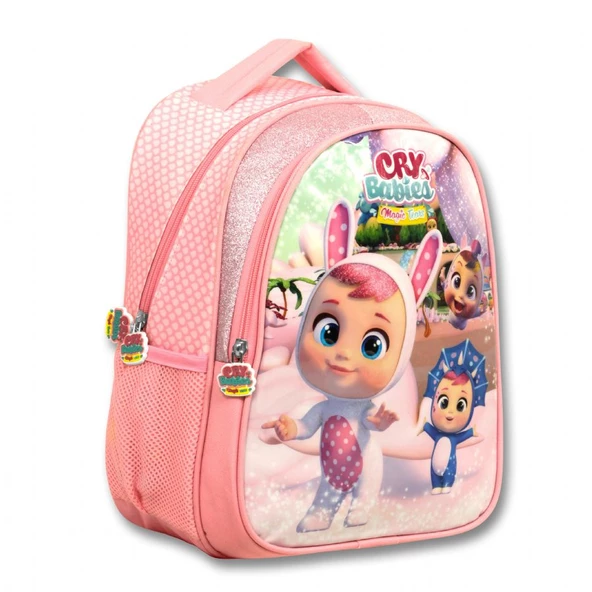 Cry Babies Tavşan Kulaklar Simli Açık Pembe Kız Çocuk İlkokul Sırt Çantası ürün görseli 1