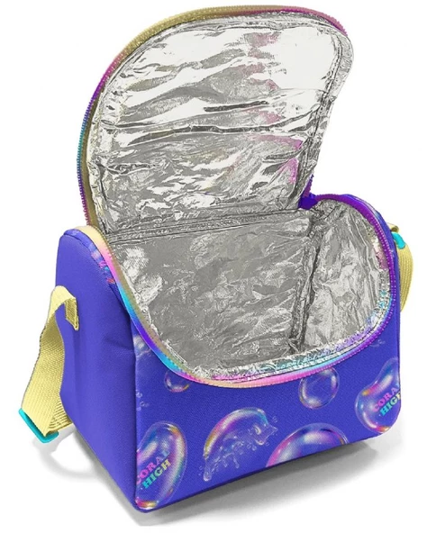 Coral High Lavanta Pembe Baloncuk Desenli Kız Çocuk Dörtlü Okul Çanta Seti - İlkokul ve Ortaokul İçin Uygun - Resim 3