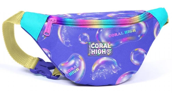 Coral High Lavanta Pembe Baloncuk Desenli Kız Çocuk Dörtlü Okul Çanta Seti - İlkokul ve Ortaokul İçin Uygun - Resim 5