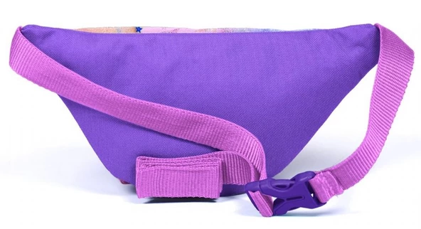 Coral High Pembe Mor Fashion Girl Baskılı Kız Çocuk Bel Çantası - Resim 2