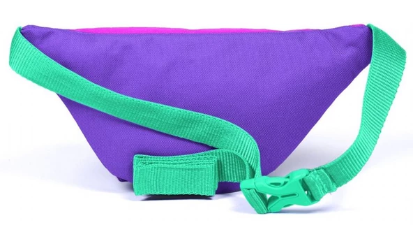 Coral High Pembe Mor Renk Geçişli Baskılı Kız Çocuk Bel Çantası - Resim 2