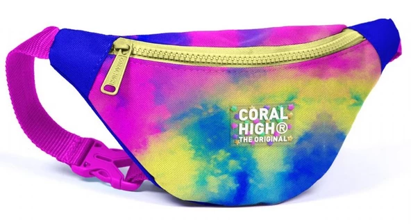 Coral High Renkli Batik Baskılı Kız Çocuk Bel Çantası