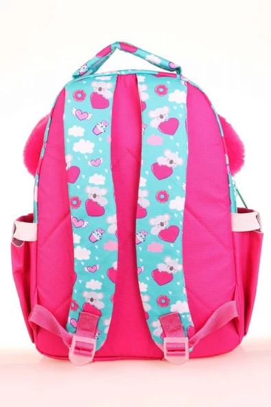 Kaukko Kids Sevimli Koala Yeşil Kız Çocuk Okul Sırt Çantası - Resim 2