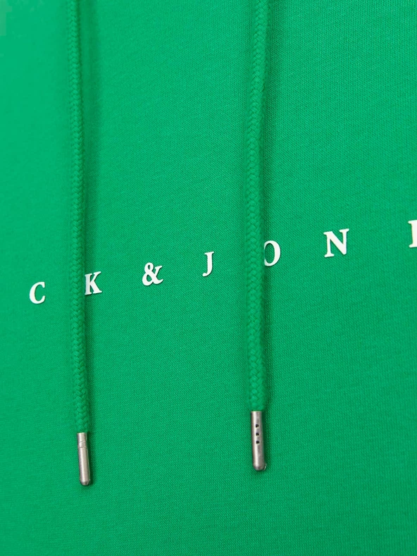 JACK JONES Erkek Kapüşonlu Sweatshirt 12233972 - Resim 5