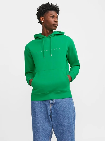 JACK JONES Erkek Kapüşonlu Sweatshirt 12233972 - Resim 2