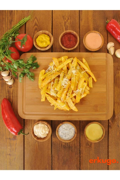 6 Adet Bambu Sunum Kasesi, Çerezlik, Kase, Servis Kasesi, Sosluk, Reçel Kasesi - 4