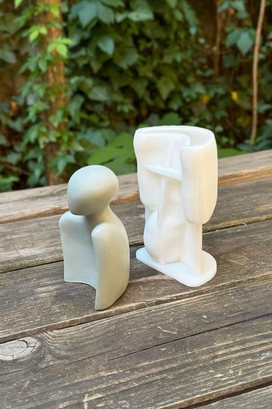 Heykel Erkek Sevgili Silikon Mum Kalıbı - Resim 2