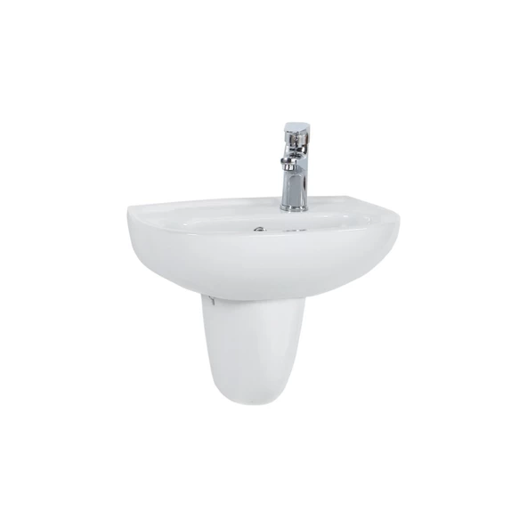 Creavit TP030 Yarım Ayak Oval Lavabo 30X45 cm Beyaz
