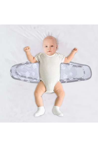 Sevi Bebe Bebek Kundak Kemer Fil Desen - 2