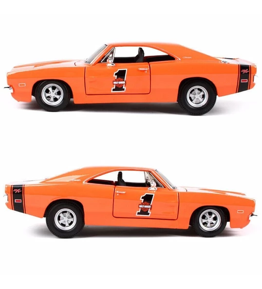 1969 Dodge Charger R/T Turuncu 1:25 Model Araba - 2