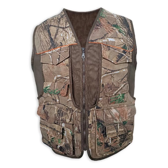 Savex Kahve Meşe Desen Avcı Yeleği (27168) - 2