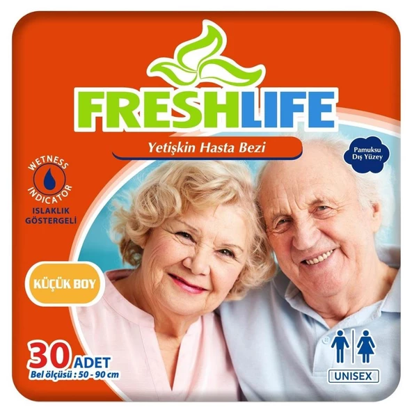 Freshlife Belbantlı Küçük Boy (S) 30'lu Yetişkin Hasta Bezi