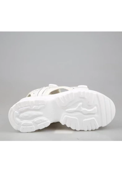 Guja 24Y413-9 Kadın Dolgu Topuk Sandalet Beyaz 36-40 - 4