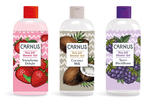 CARNUS Strawberry Delight Duş Jeli 500 ml