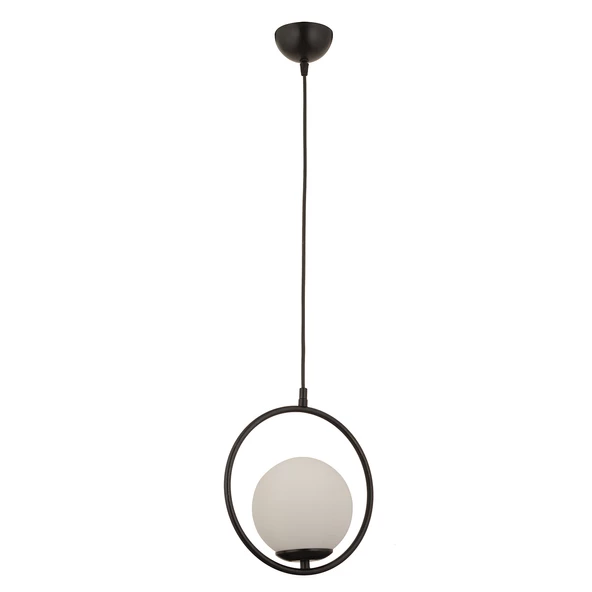 Apliqa Luis Tekli Siyah Sarkıt Beyaz Camlı Modern Sarkıt Mutfak Salon Sarkıt Avize - 6