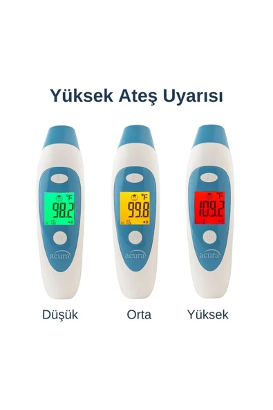 Acura Ac-9280 Kulaktan & Alından Ateş Ölçer Çanta Hediyeli - 5