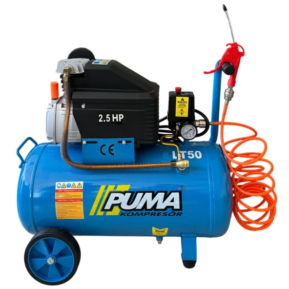 Puma PZ2502/50-2.5M 50 lt Pistonlu Yağlı Kompresör - Resim 2