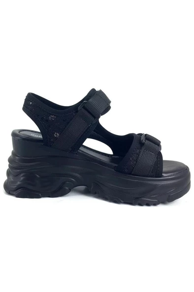 Guja 24Y413-9 Kadın Dolgu Topuk Sandalet Siyah 36-40 - 3