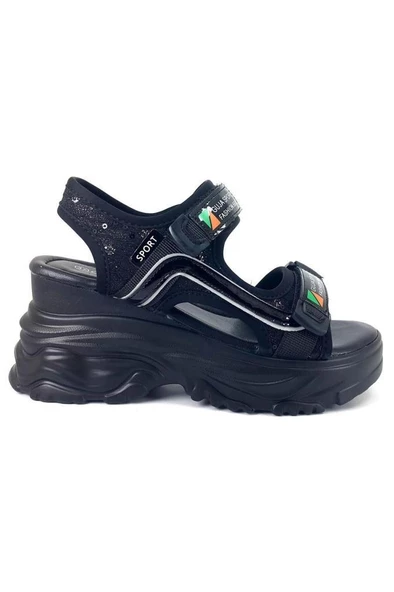 Guja 24Y413-9 Kadın Dolgu Topuk Sandalet Siyah 36-40 - 2