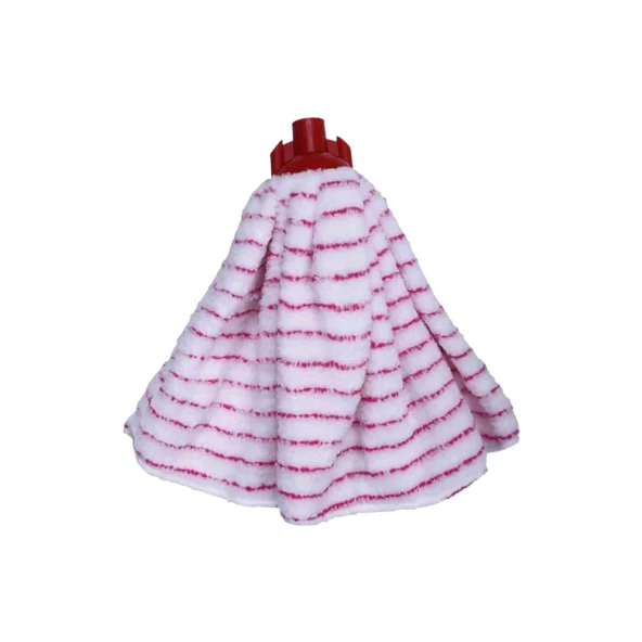 Yedek Islak Temizlik Kovası Mop Takımı Seti - 5x Tesa Havlu Mop + Metal Çizgili Vidalı Sap - 1 Adet - Resim 3