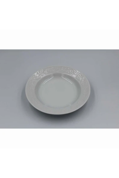 6'lı Bahar Dalı 22 Cm Çukur Tabak Dekorsuz