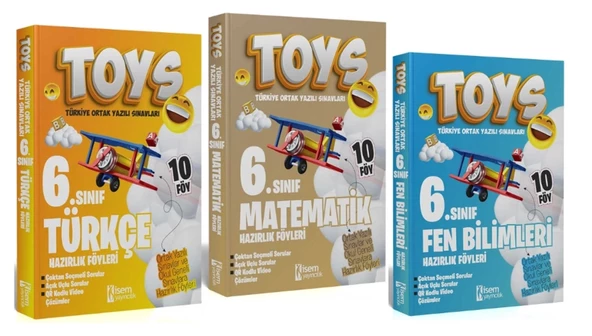 İsem Yayıncılık 7. Sınıf TOYS Türkçe + Matematik + Fen Bilimleri Soru Bankası Seti