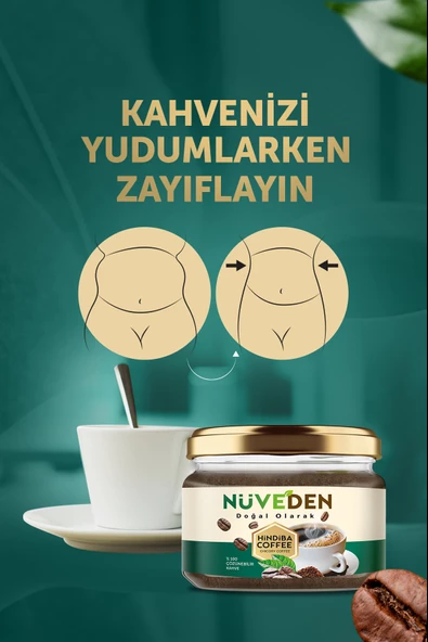 NÜVEDEN Hindiba Kahvesi %100 Doğal Detox Diyet Kahve 1 Aylık - (60 KULLANIM) Net 150gr - 2