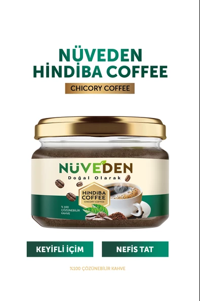 NÜVEDEN Hindiba Kahvesi %100 Doğal Detox Diyet Kahve 1 Aylık - (60 KULLANIM) Net 150gr