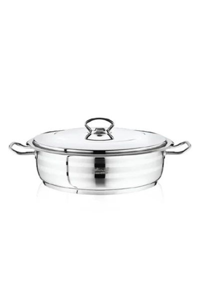 Safinox Flavia Çelik Basık İndiksiyon Tencere 28x9 cm-5.5 Litre ürün görseli