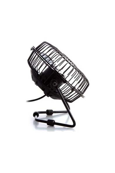 Siyah Masaüstü Metal Siyah Usb Fan Mini Vantilatör - 2