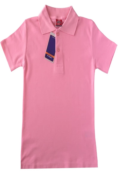 Kız Çocuk Okul Tarz %100 Pamuk T-Shirt - 5-17 Yaş AG003 - 3