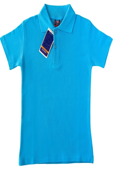 Kız Çocuk Okul Tarz %100 Pamuk T-Shirt - 5-17 Yaş AG003 - 5