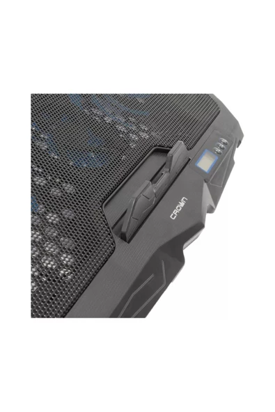 Crown Micro Cmls-01 Blue 4 Fanlı Led Aydınlatmalı Lcd Gösterge Panelli Notebook Soğutucu - 7