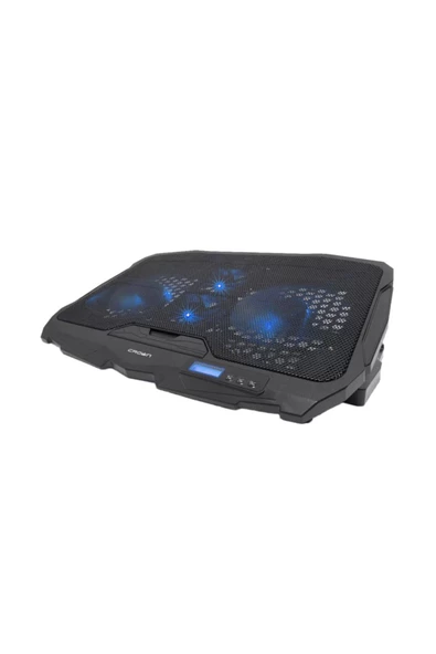 Crown Micro Cmls-01 Blue 4 Fanlı Led Aydınlatmalı Lcd Gösterge Panelli Notebook Soğutucu - 3