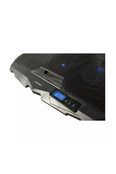 Crown Micro Cmls-01 Blue 4 Fanlı Led Aydınlatmalı Lcd Gösterge Panelli Notebook Soğutucu - 2
