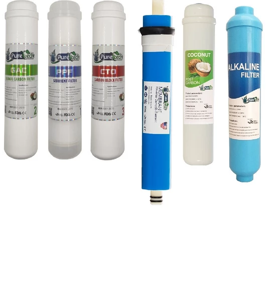 Puretech Su Arıtma Filtre 6'lı Set