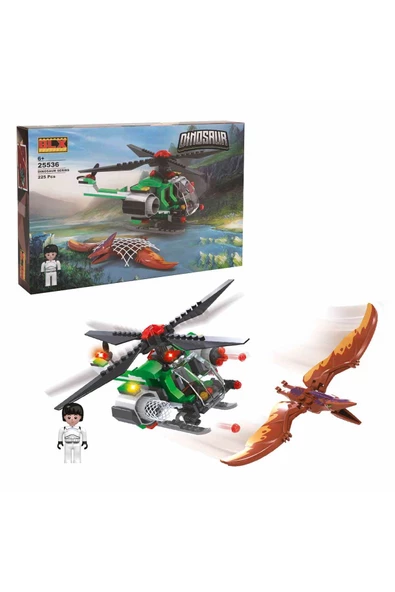 Helikopterle Dinozor Avı 225 Parçayla Sonsuz Eğlence: Dinozor Yapı Seti - 2