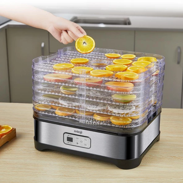 Mioji Mio FD5 Ayarlanabilir Sıcaklıklı, 5 Raflı, Meyve, Sebze ve Et Kurutma Makinesi - 4