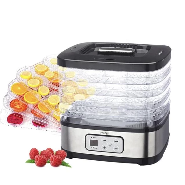 Mioji Mio FD5 Ayarlanabilir Sıcaklıklı, 5 Raflı, Meyve, Sebze ve Et Kurutma Makinesi - 10