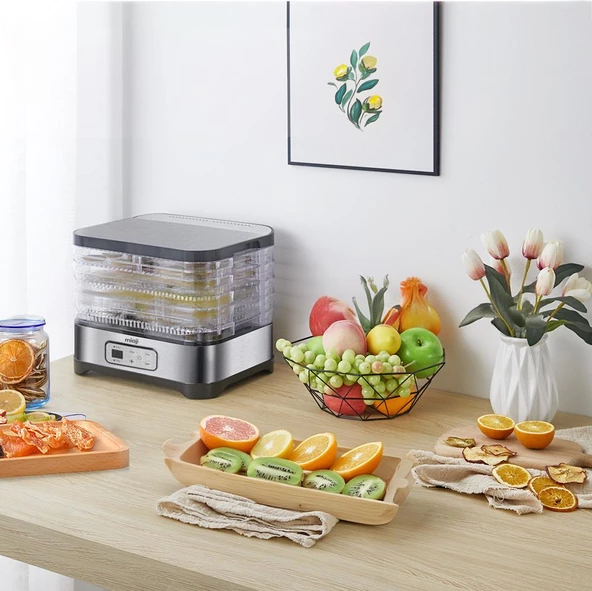 Mioji Mio FD5 Ayarlanabilir Sıcaklıklı, 5 Raflı, Meyve, Sebze ve Et Kurutma Makinesi - 3